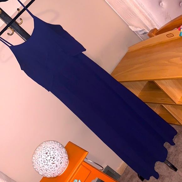 Xhilaration Dresses & Skirts - Navy Blue Maxi Dress with spaghetti straps